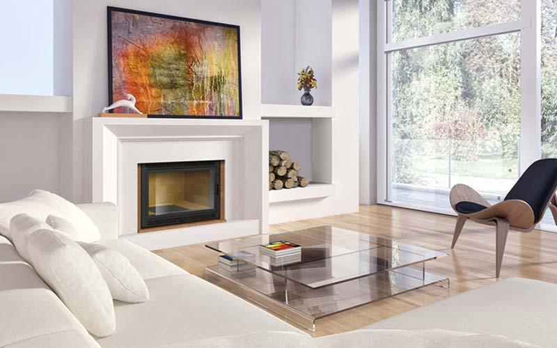 Insert bois Totem Fire sur-mesure frontal