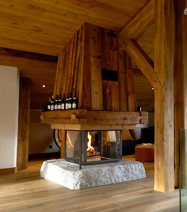 Foyer 4 faces suspendu Totem