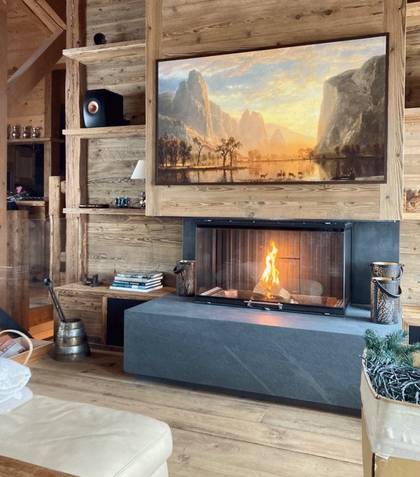3-sided fireplace